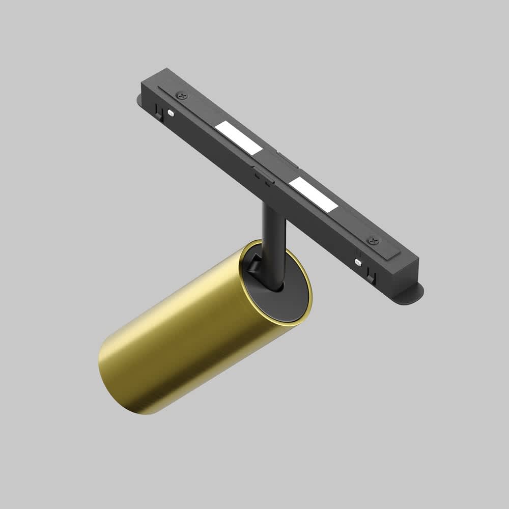 SMART LED прожектор Maytoni Exility Focus LED TR032-4-12W3K-M-DS-BBS, в месингов цвят, тяло и магнитен адаптер