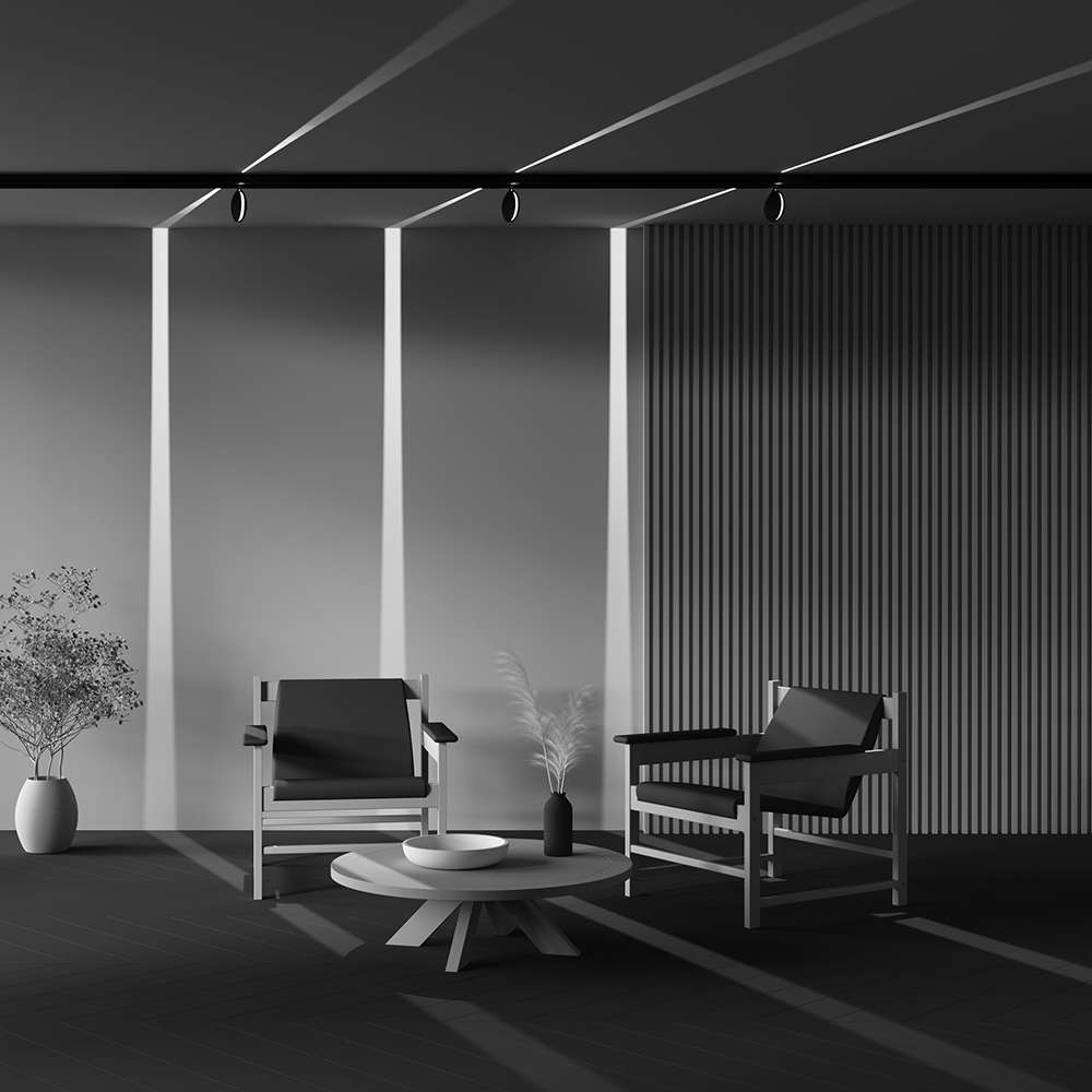 SMART декоративна LED лампа Maytoni Exility Outline TR090-4-6W-DS-B, черна, осветителни тела Outline в интериор