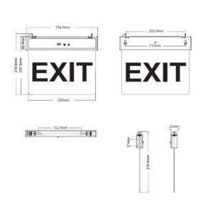 Евакуационна LED табела VITO EXIT-10 5020141 – 2 W, Li-Ion батерия, с пиктограми Евакуационна LED табела VITO EXIT-10 5020141 – 2 W, Li-Ion батерия, с пиктограми
