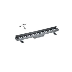 Фасаден LED прожектор Viokef MARVEL 4187300-P, 13W, 1039 lm, 3000K, IP66, алуминиев корпус антрацит, дължина 600 мм