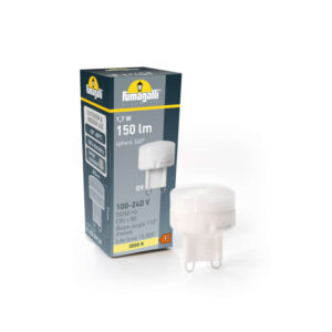 LED крушка Fumagalli G9 1,7W 3000K 150 lm CRI над 80, компактна LED крушка с размери Ø23 × 31 мм