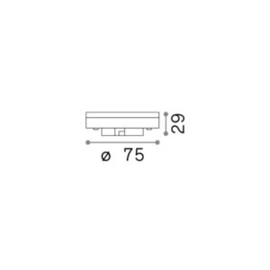 Димируема LED крушка GX53 Ideal Lux 252551 – 9W, 3000K, 890lm, CRI 80