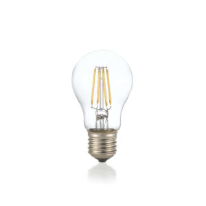 LED filament крушка Ideal Lux 271613 E27 8 W, прозрачна колба Goccia, 3000 K, 880 lm, CRI 90