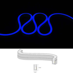 Син LED неон Bergmen Neon Flex HS 24V DC 14W/m IP67 на ролка 5 метра