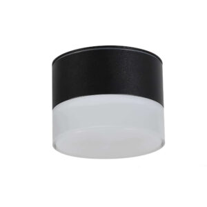 Черна луна за баня IP54 LVT Akita 0684 с фасунга GX53