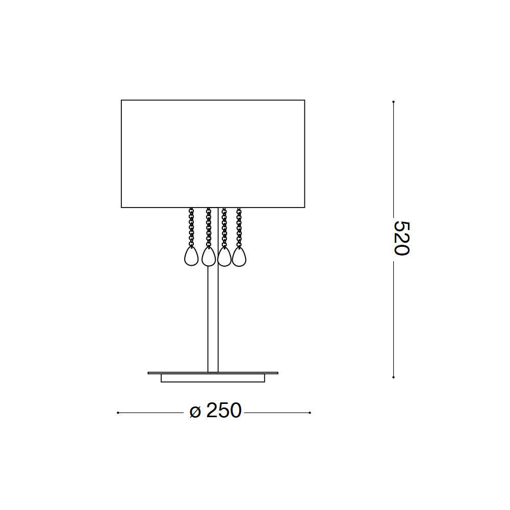 Настолна лампа Ideal Lux Opera TL1 068305 E27 бяла - Image 3