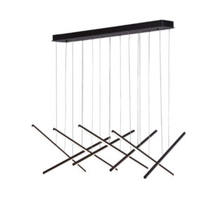 LED пендел ACA Lighting CORE KY011AC14XΒΚ, 80 W, пясъчно черен алуминий и силикон, CCT 2800–4000 K