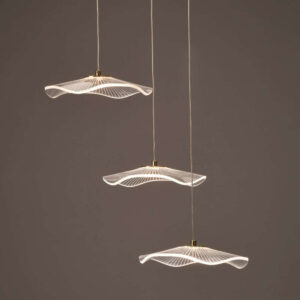 LED пендел ACA Lighting NINFEA ZM34LEDP45BR в цвят месинг с акрилен дифузер, 15 W, 3000 K