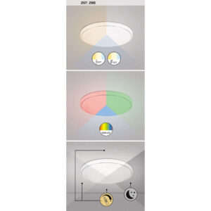 LED плафон с дистанционно управление Rabalux Bruce 2117 – 40 W, 3300 lm, RGB CCT, Ø590 мм