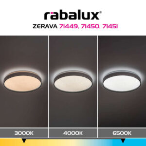 LED плафон с дистанционно управление Rábalux Zerava 71450 – 60 W, 3800 lm, CCT