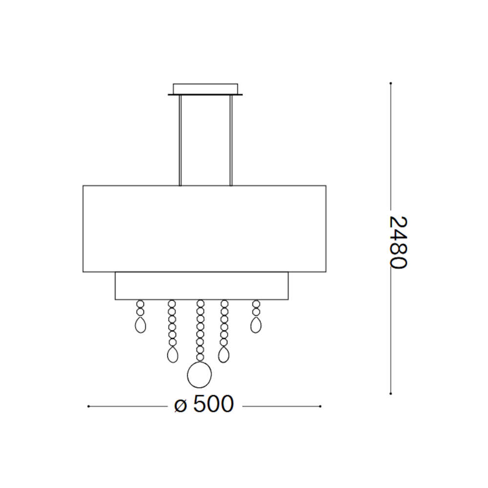 Полилей Ideal Lux Opera SP4 182179 4хE27 бял - Image 3
