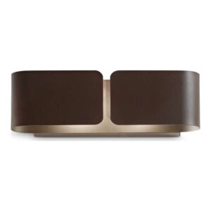 Ideal Lux Clip AP2 Small 187365 - аплик с кафяво метално тяло