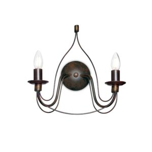 Аплик Ideal Lux Corte AP2 057200 - метална конструкция в цвят ръжда
