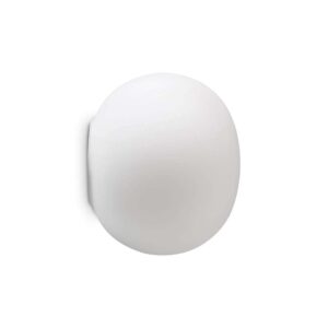 Ideal Lux Cotton AP1 D20 352336 с бял матиран стъклен дифузер Ø20 см и метална основа
