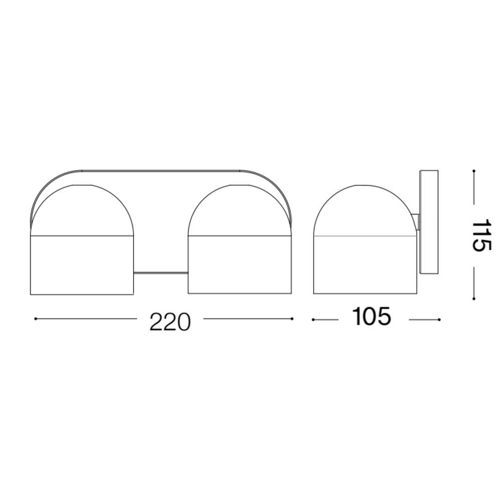 Dodo AP2 327938 - схема с размери в милиметри