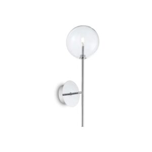 Аплик Ideal Lux Equinoxe AP01 200132 - хромирано тяло и прозрачно стъкло