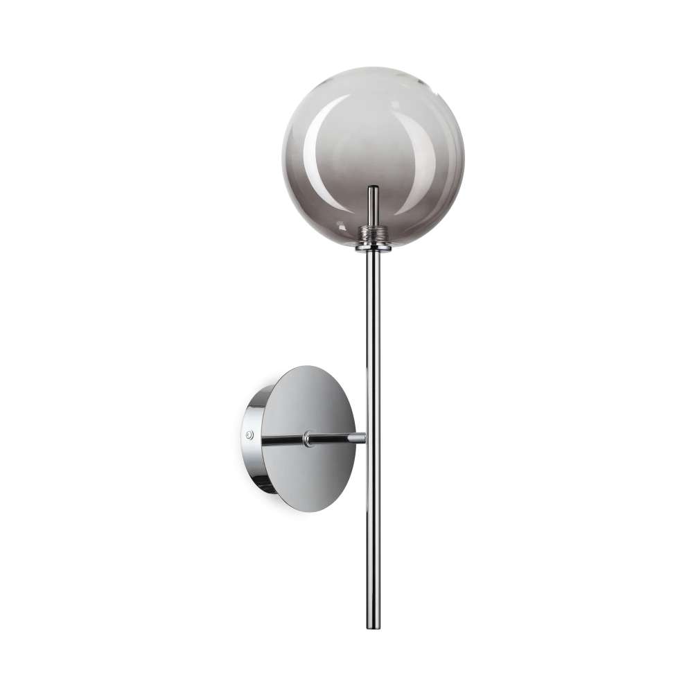 Аплик Ideal Lux Equinoxe AP01 345338 - хромирано тяло и опушено стъкло