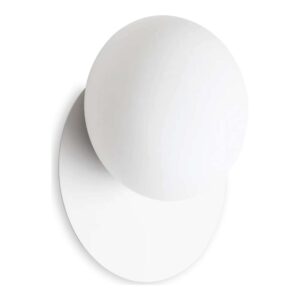 Ideal Lux Ninfea AP1 306940 - аплик с бяло метално тяло и бяло матирано стъкло
