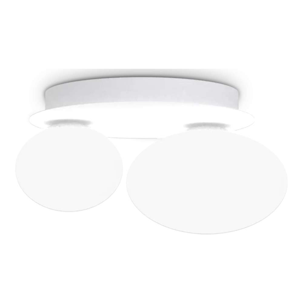 Ideal Lux Ninfea AP2 327716 - аплик с бяло метално тяло и бяло матирано стъкло