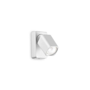 Аплик Ideal Lux Rudy AP1 Square 294766 в бял цвят на бял фон