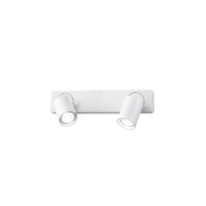 Аплик Ideal Lux Rudy AP2 Round 229041 в бял цвят на бял фон
