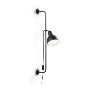 Аплик Ideal Lux Shower AP1 179643 черен - общ изглед