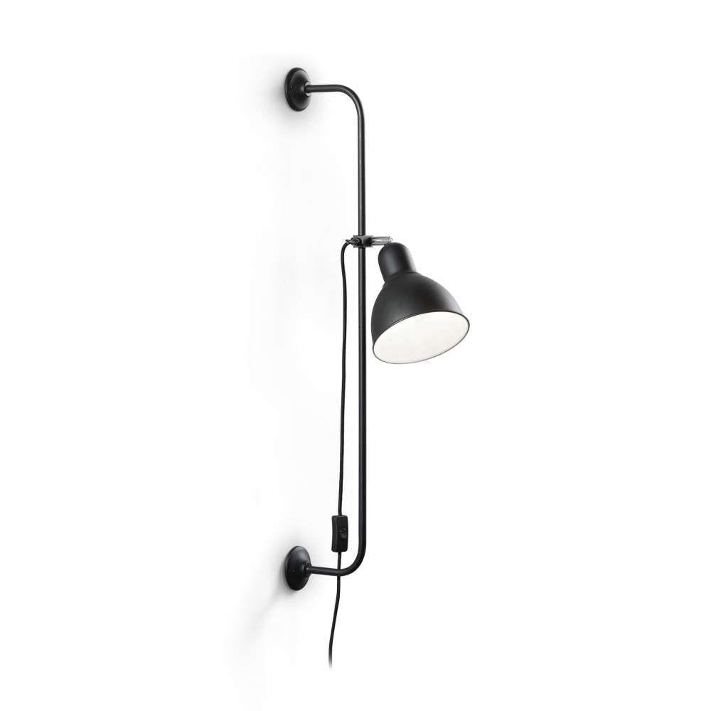 Аплик Ideal Lux Shower AP1 179643 черен - общ изглед