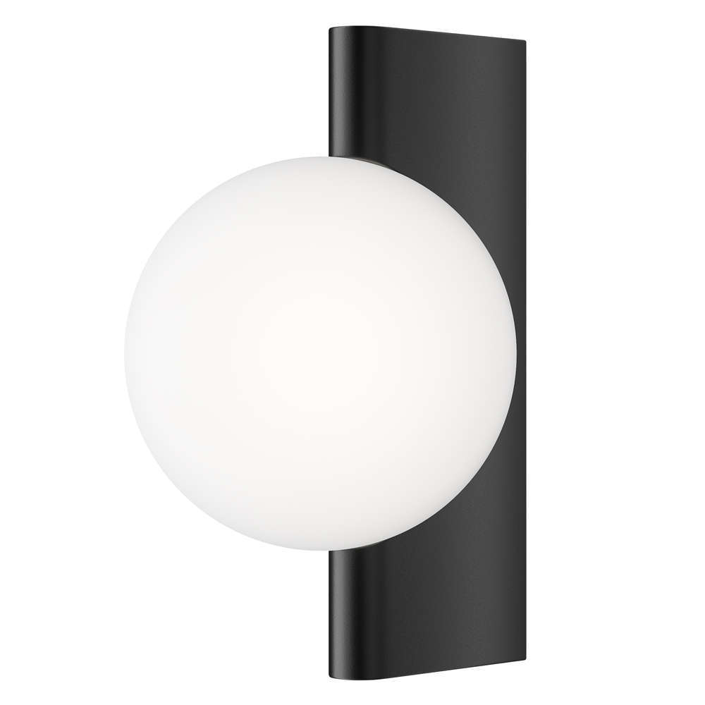 Maytoni Avant-garde MOD324WL-01B - черен аплик с опалова сфера