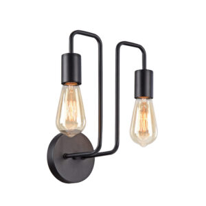 Maytoni Gilbert T532WL-02B - черен аплик с две фасунги E27