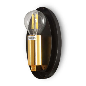 Maytoni Mabell MOD306WL-01G - фасунга E14 и черна монтажна основа