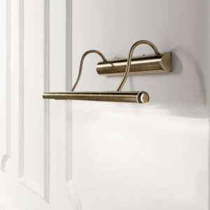 Ideal Lux Mirror-10 017310 - месингов аплик с извити рамена върху светла стена