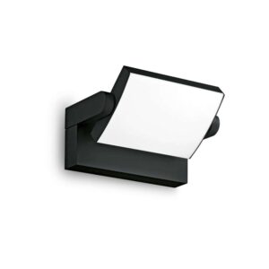 Външен аплик Ideal Lux Swipe AP 287706 с черен корпус и насочваща се глава
