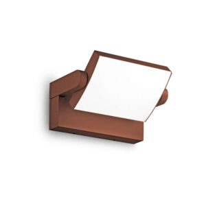 Външен аплик Ideal Lux Swipe AP 307169 с кафяв корпус и насочваща се глава