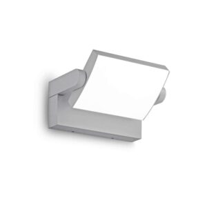 Външен аплик Ideal Lux Swipe AP 326863 с сив корпус и насочваща се глава