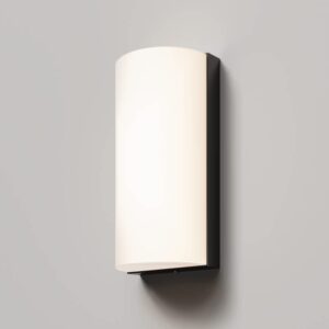 Maytoni Badd O454WL-L10GF3K1 - външен LED аплик в цвят графит с заоблен бял дифузер