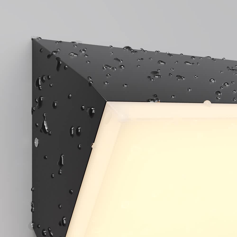 Maytoni Brick O436WL-L10GF3K - детайл на корпуса и дифузера с водни капки