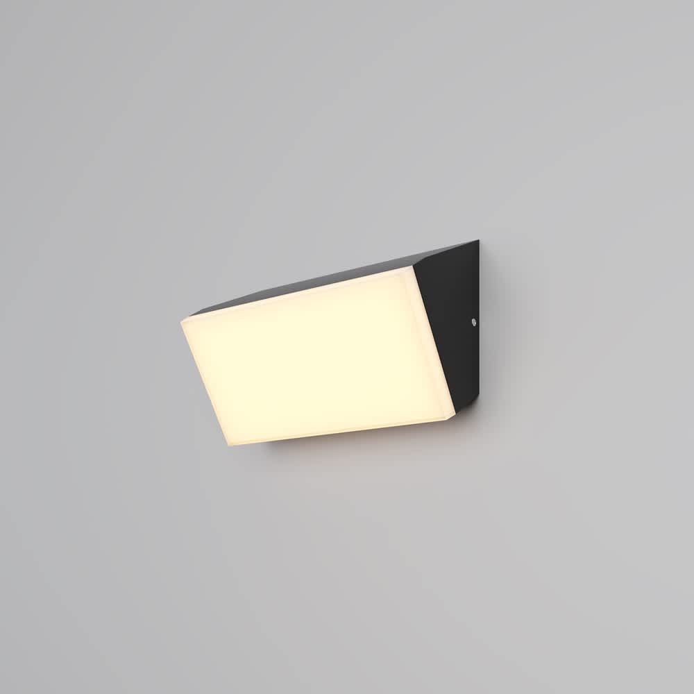 Maytoni Brick O436WL-L10GF3K - хоризонтален външен LED аплик в цвят графит