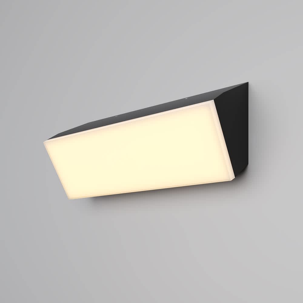 Maytoni Brick O436WL-L20GF3K - хоризонтален външен LED аплик в цвят графит