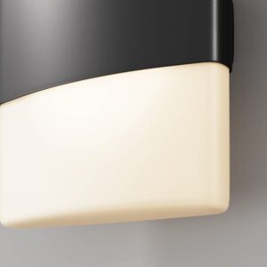Maytoni Rom O442WL-L12GF3K - детайл на белия дифузер и централната графитна лента