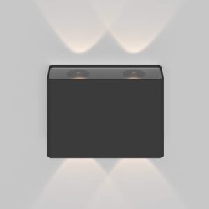 Maytoni Show O433WL-L4GF3K - изглед отпред с включена светлина