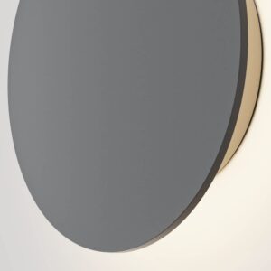 Maytoni Wald O420WL-L12GF - детайл на кръглия корпус и светлинния ореол