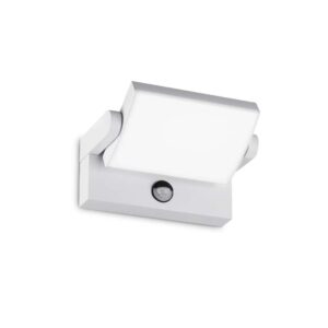 Външен аплик Ideal Lux Swipe AP Sensor 287720 с бял корпус и насочваща се глава
