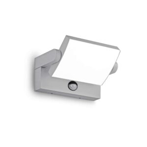 Външен аплик Ideal Lux Swipe AP Sensor 326870 с сив корпус и насочваща се глава
