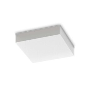 Външен LED плафон Ideal Lux Snow PL 326238 18W 3000K IP65 бял - изглед на бял фон