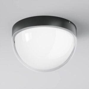 Maytoni Mon O438CL-L12GF3K - външен плафон с графитен корпус и двоен кръгъл дифузер