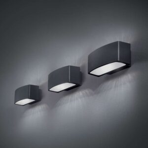 Три аплика Ideal Lux Andromeda AP1 в антрацит с двупосочно светене
