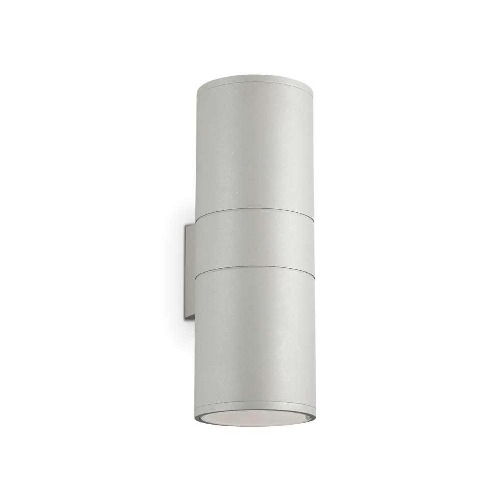 Външен аплик Ideal Lux Gun AP2 Big 163604 в сиво - основен изглед