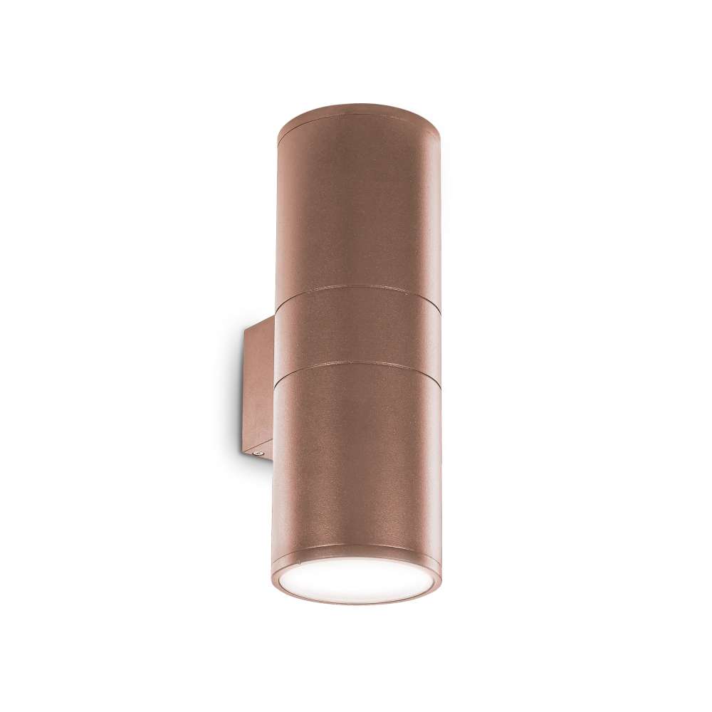Външен аплик Ideal Lux Gun AP2 Big 163611 в кафяво - основен изглед