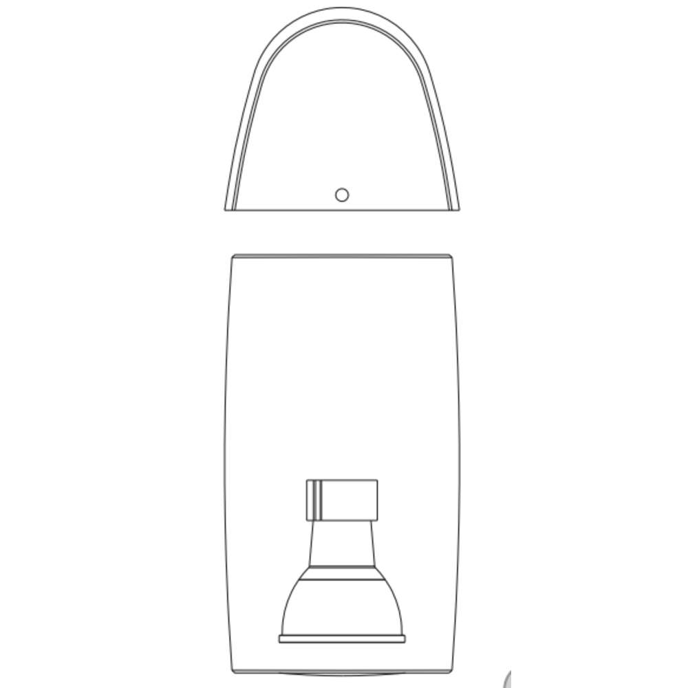 Схема с една фасунга gu10 на аплика Ideal Lux Keope AP1 147765