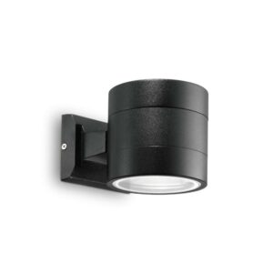 Външен аплик Ideal Lux Snif AP1 Round 061450 в черно - основен изглед
